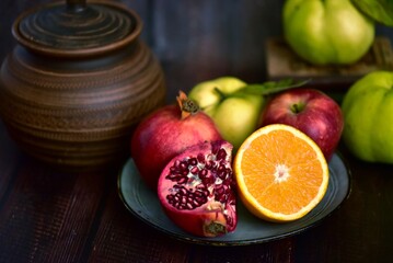 still life with fruits