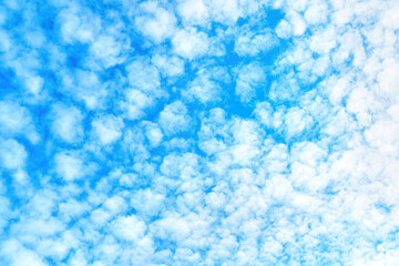 Abstract Background of High Altitude White Clouds in the Blue Sky
