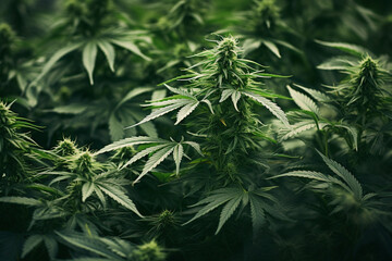 medical cannabis plant  - obrazy, fototapety, plakaty