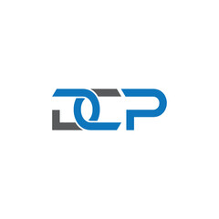 Fototapeta premium Free vector DCP monogram logo design template