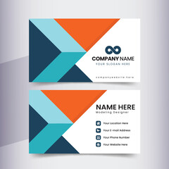 Geometric Business Card Layout