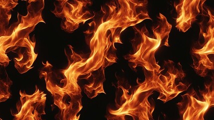 fire background pattern of fire flames, creating a contrast of light and dark and a dynamic effect 
