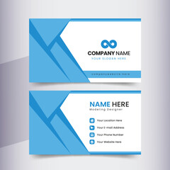 Geometric Corporate Contact Card