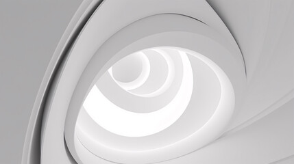 Obraz premium Soft gray digital texture adorns the circular, corporate structure, presenting a minimalist yet dynamic design..