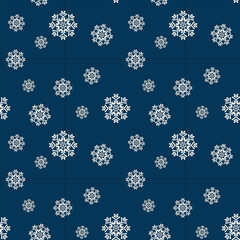 Festive winter pattern continuous, snowflakes, Winter, Christmas, New Year. Blue, vector.