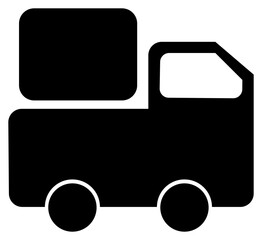 truck send transport parcel icon vector design