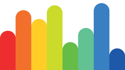 colored abstraction, rainbow stripes, LGBT colors on a transparent background, colored pencils and paints, thick smears of paint