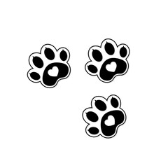 black paw animal walking icon