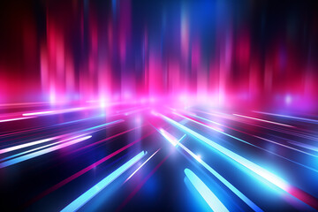 Obraz premium Generative AI illustration abstract background Data transfer concept technology
