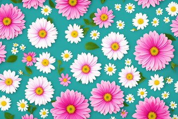 seamless pattern with flowers