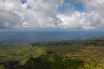 Fototapeta premium USA Hawaii Big Island view on a sunny summer day