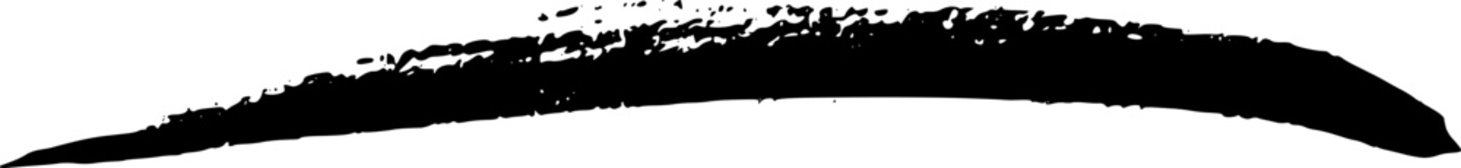 Obraz premium Abstract Brush Stroke, Vector Shape, Divider, and Black Paint Accent