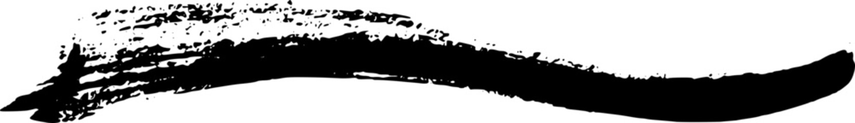 Abstract Brush Stroke, Vector Shape, Divider, and Black Paint Accent