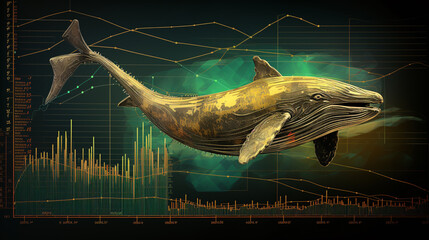 The term "whale" in stock market lingo typically refers to a significant player or entity with substantial financial resources. A "whale stock market chart" could represent the stock performance.