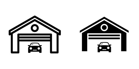 Garage Icon, for mobile concept and web design. vector illustration