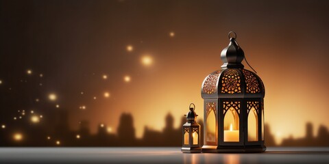 Fototapeta modern beautiful minimalistic eid ul azha eid ul fitr ramadan Mubarak Islamic lantern celebration background obraz