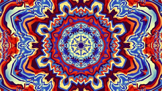 Ornate mandala loop background. 4k looping footage. Abstract Mandala