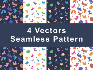 Seamless Pattern, Vector Object Colorful Seamless Pattern