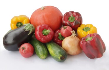 various vegetables for eating or cooking meals