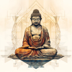buddha in pose lotus