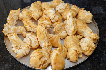 Traditional tapioca biscuits or cheese bread from Minas Gerais. Polvilho azedo