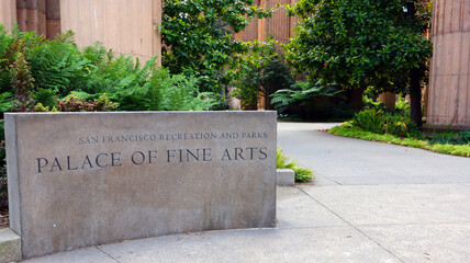 San Francisco, California: Palace of Fine Arts entrance