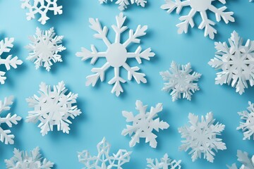 Fototapeta premium Winter Whispers. Falling Snow background