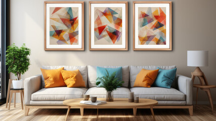 Vibrant Geometric Art Collection for Modern Interiors