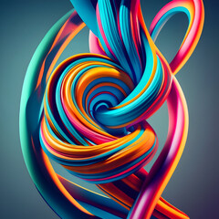 colorful papercut abstarct background
