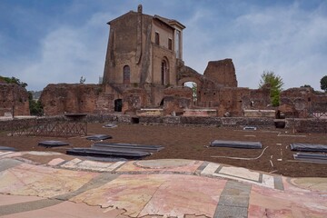 Casina Farnese, renaissance building on top of the Palatine Hill, within the archaeological park of the Colosseum, Rome, Italy © Paolo
