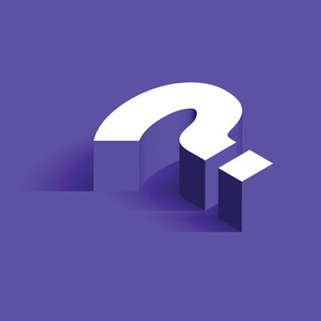 3D soru işareti mor arkaplan. Translation : 3D question mark purple background.