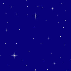 Vector background Starry night sky