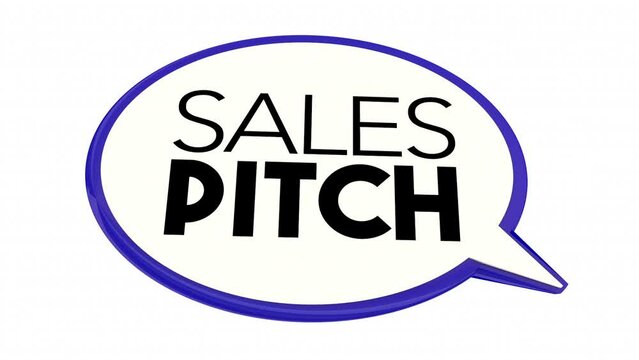 Sales Pitch Speech Bubble Talk Communicate Share Offer Deal Communication 3d Animation
