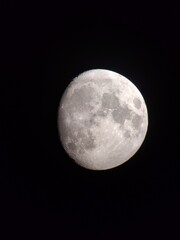 Almost full moon in october