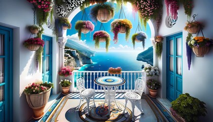 Mediterranean-Inspired Balcony