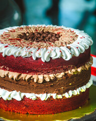 pastel o torta red velvet con buttercream