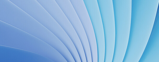 Illustration of a blue background with curved interlaced layers