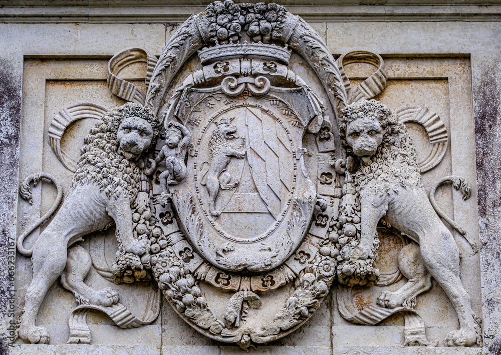 Wall mural historic coat of arms - close up