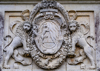 historic coat of arms - close up