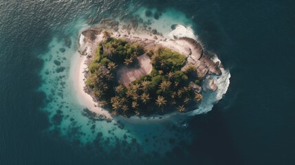 Obraz premium tropic maldives island aerial peaceful landscape freedom scene beautiful nature wallpaper photo