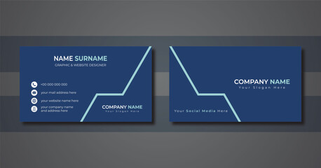 Simple and Modern Editable Business Card Template 2023 and 2024, Minimalist Business Cards, One color Business Card, Printable Business Card Template.