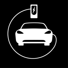 Electric car icon Vector Illustration