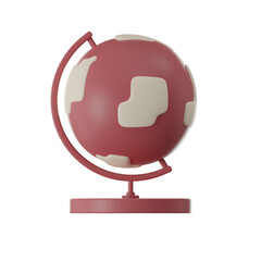 University Knowledge Globe 3d render