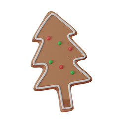 3d render if gingerbread cookies