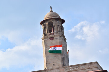 Tiranga flag waving at parliament house