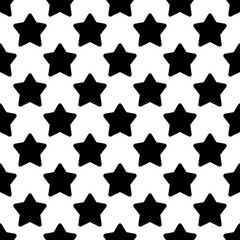 Seamless pattern with stars