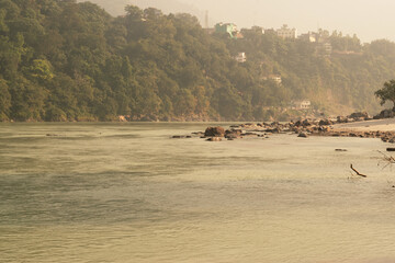 Ganga river at rishikesh uttarakhand