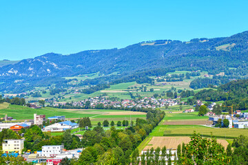 Fototapeta na wymiar Balsthal, Bezirk Thal des Kantons Solothurn (Schweiz)
