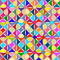 Fondo geométrico abstracto de colores variados.