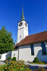 Fototapeta na wymiar Pfarrkirche St. Georg in Oensingen, Bezirk Gäu des Kantons Solothurn (Schweiz)